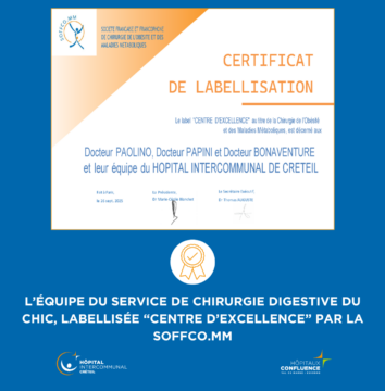 illustration L’équipe du service de chirurgie digestive du CHIC labellisée « Centre d’Excellence » par la SOFFCO.MM
